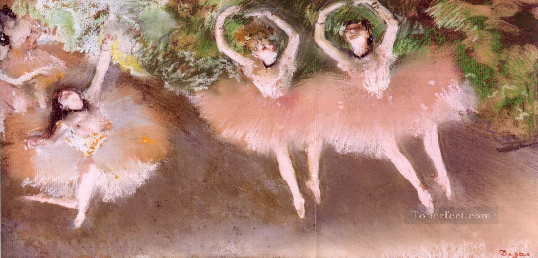 ballet scene on stage Edgar Degas Oil Paintings